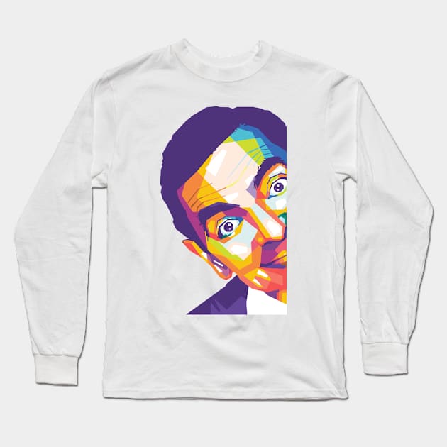 Rowan Atkinson Long Sleeve T-Shirt by Wijaya6661